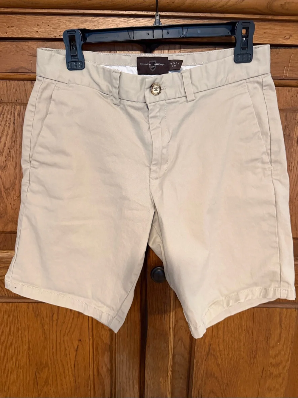 Black Brown Men’s Khaki Chinos Shorts W30